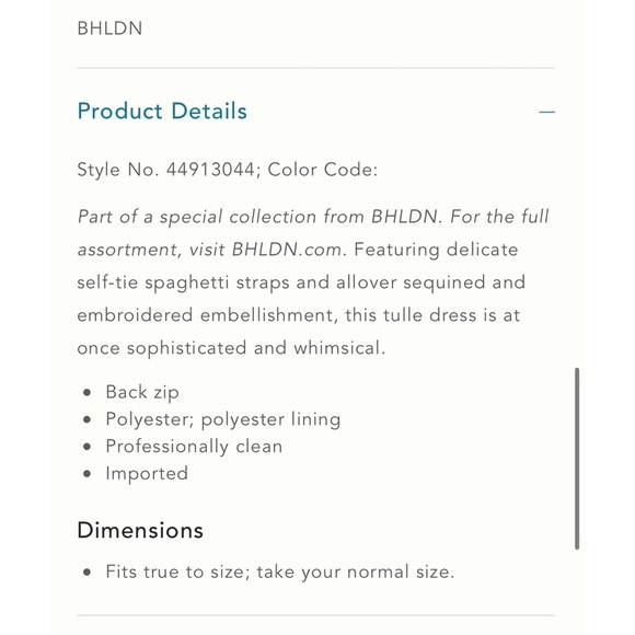 NWT BHLDN Adrianna Papell Faye Dress Size 6 - Picture 5 of 16